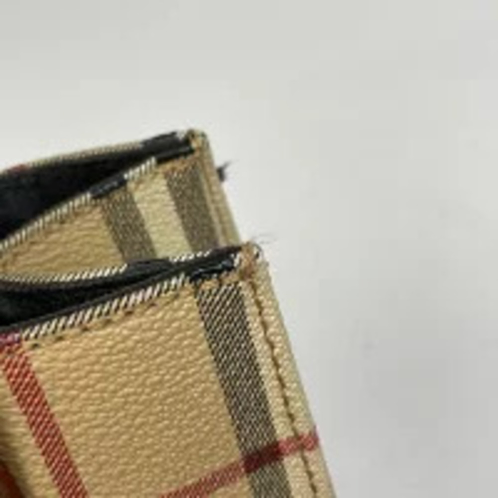 Burberry check handbag tote bag canvas brown - Picture 4 of 7